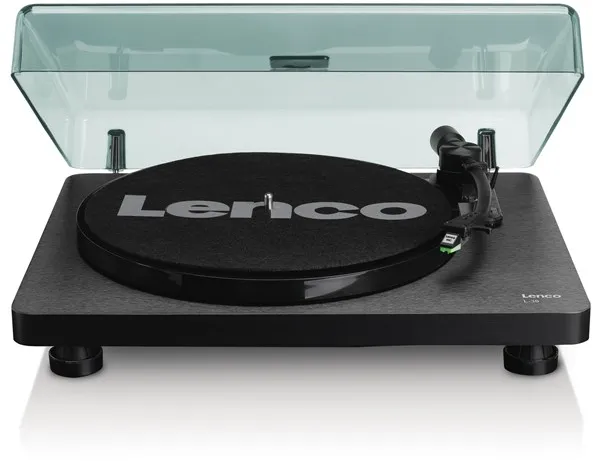 Lenco L-30BK Record Player with USB/PC encoding - Black - Pladespiller Sort